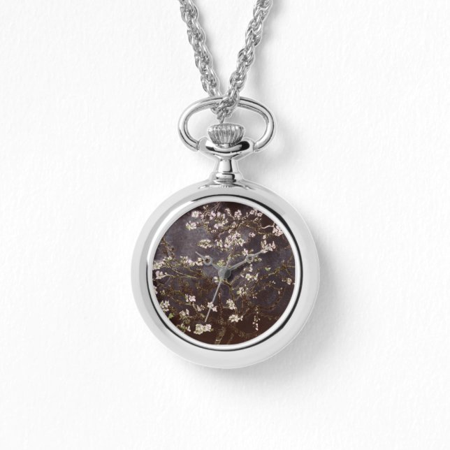 Reloj De Pulsera Vincent Van Gogh Almond Blossoms Dark Watch (Anverso)