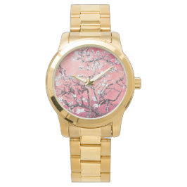 Reloj De Pulsera Vincent Van Gogh Almond Blossoms Peach Watch