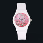 Reloj De Pulsera Vincent Van Gogh Almond Blossoms Pink Watch<br><div class="desc">Disfrute de la romántica escena floral del reloj de flores de almendras de Vincent Van Gogh,  reloj de pulsera,  van gogh,  vincent van gogh,  flores,  flores,  flores de almendros,  elegante,  regalos para ella,  regalos baratos</div>