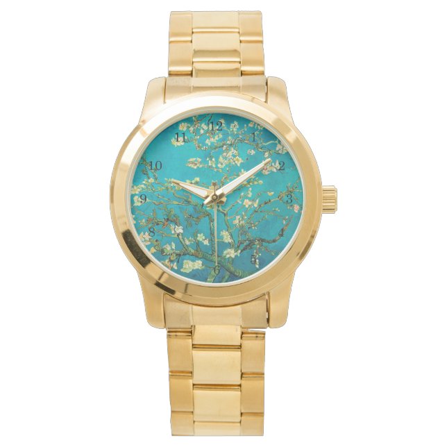 Reloj De Pulsera Vincent Van Gogh Blossoming Almond Tree Floral Art (Anverso)