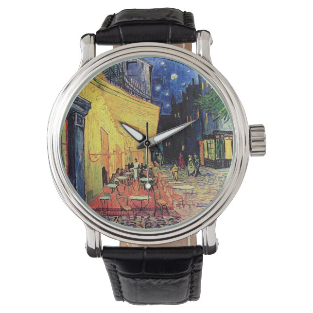 Reloj De Pulsera Vincent van Gogh - "Café Terrace at Night" (Anverso)