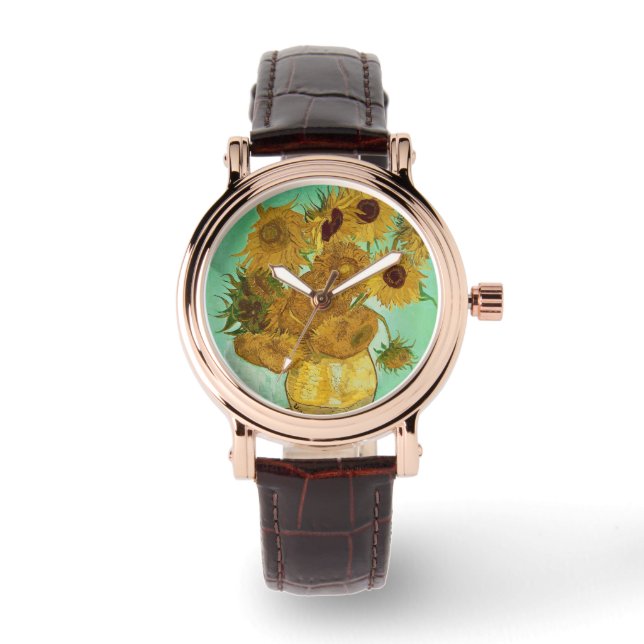 Reloj De Pulsera Vincent van Gogh | Girasoles, 1888 (Anverso)