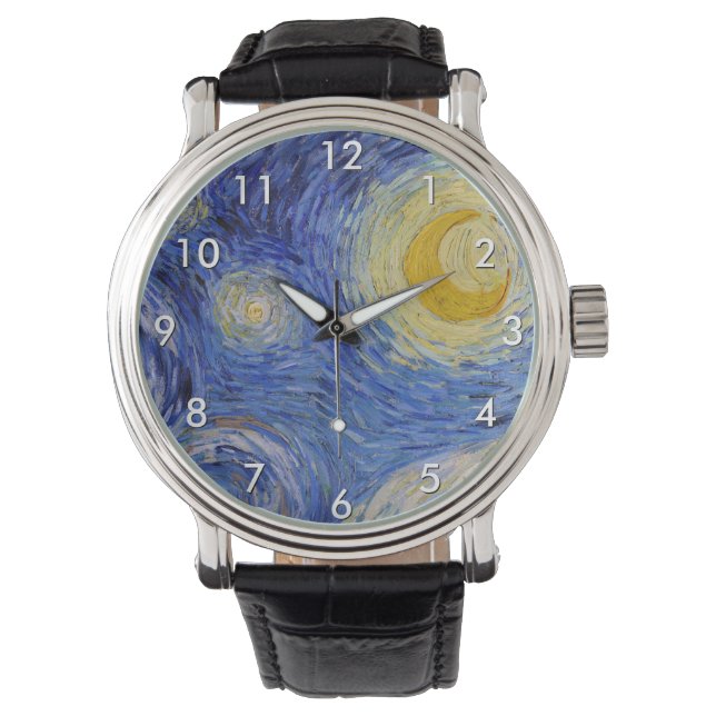 Reloj De Pulsera Vincent Van Gogh - La noche estrellada (Anverso)