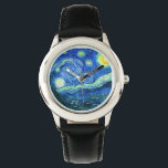 Reloj De Pulsera vincent van gogh starry night<br><div class="desc">El famoso cuadro de Van Gogh, "La noche estrellada". Durante su estancia en el asilo de Saint Remy en los años 80, van Gogh describió las colinas onduladas y los cipreses que veía desde su ventana. Digitalmente mejorado por PixDezines. Copyright © 2008-2016 PixDezines.com™ y PixDezines™ en zazzle.com. Todos Los Derechos...</div>