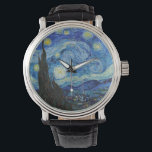 Reloj De Pulsera Vincent Van Gogh Starry Night Vintage Bella Artes<br><div class="desc">Vincent Van Gogh Starry Night Vintage Bella Artes Watch</div>