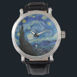 Reloj De Pulsera Vincent Van Gogh Starry Night Vintage Bella Artes<br><div class="desc">Vincent Van Gogh Starry Night Vintage Bella Artes Watch</div>