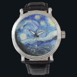 Reloj De Pulsera Vincent Van Gogh, The Starry Night painting<br><div class="desc">The Starry Night (Dutch: De sterrennacht) is an oil-on-canvas painting by the Dutch Post-Impressionist painter Vincent van Gogh. Painted in June 1889.</div>