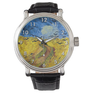 Reloj De Pulsera Vincent van Gogh - Wheatfield con cuervos