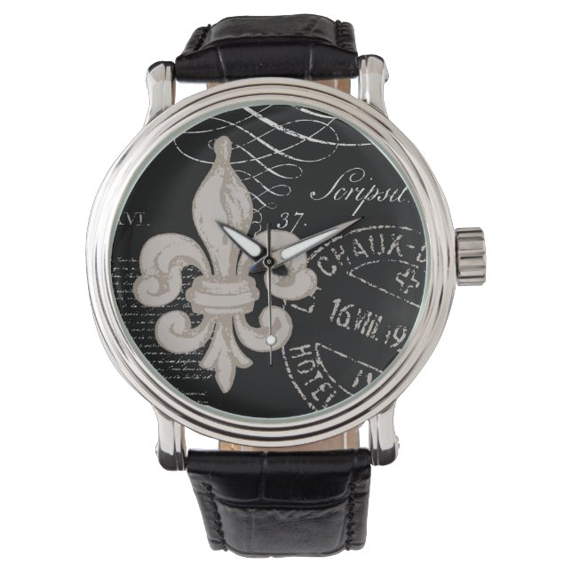 Reloj De Pulsera Viñeta francesa de pulmón de lis watch (Anverso)