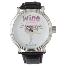 RELOJ DE PULSERA VINO, MÁS VINO, AÚN MÁS VINO