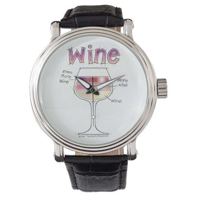RELOJ DE PULSERA VINO, MÁS VINO, AÚN MÁS VINO (Anverso)