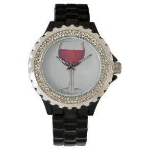 Reloj De Pulsera Vino Rojo Vino Vino Glass Wineglass Merlot Watch