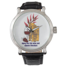 Reloj De Pulsera Vino y literatura