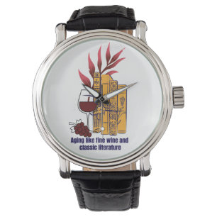Reloj De Pulsera Vino y literatura