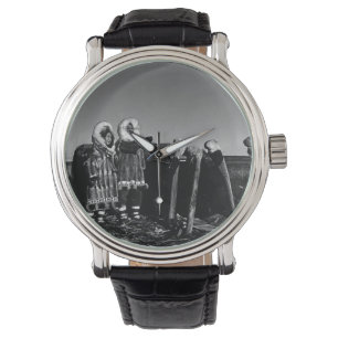 Reloj De Pulsera Vintage Alaska Fraude eskimo arctic sod igloo