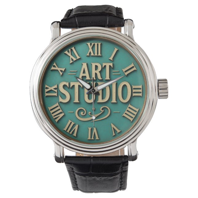 Reloj De Pulsera Vintage artist Art studio retro  (Anverso)