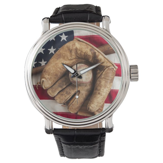 Reloj De Pulsera Vintage Baseball (Anverso)