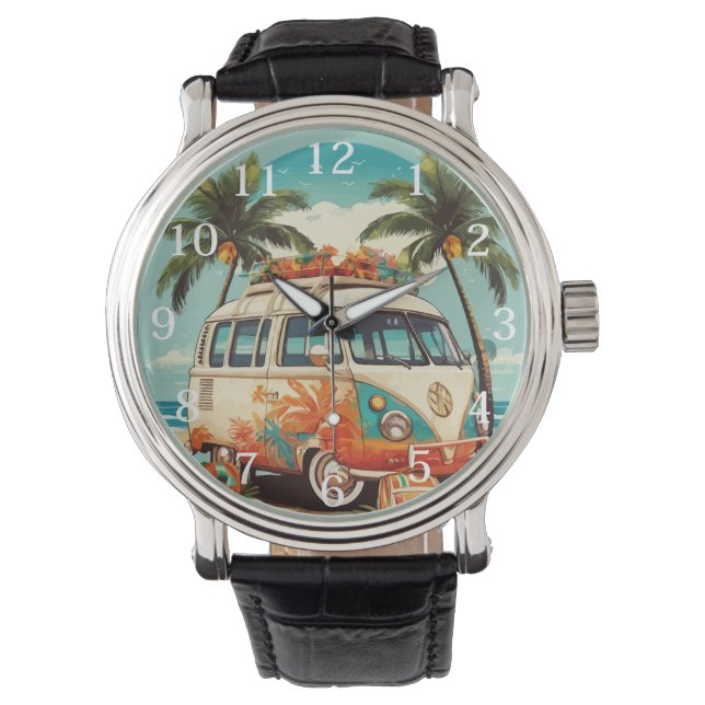 Reloj De Pulsera Vintage Beach Van (Anverso)
