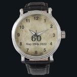 Reloj De Pulsera Vintage Big 60th Birthday Watch<br><div class="desc">Vintage Big 60th Birthday Watch</div>