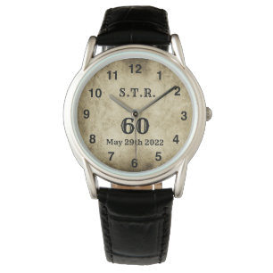 Reloj De Pulsera Vintage Big 60th Initials Watch