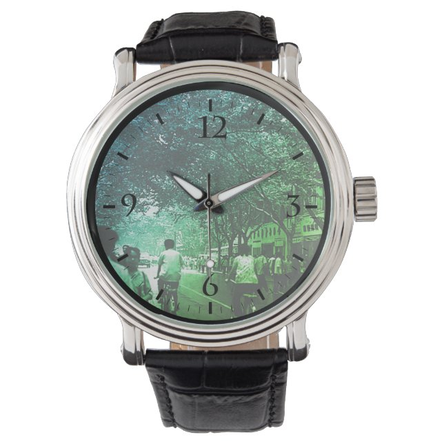 Reloj De Pulsera Vintage China Shanghai street (Anverso)