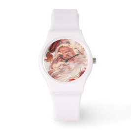 Reloj De Pulsera Vintage Christmas Santa Claus