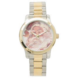 Reloj De Pulsera Vintage Christmas Santa Claus