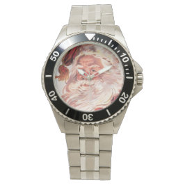 Reloj De Pulsera Vintage Christmas Santa Claus