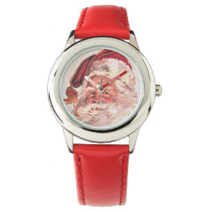 Reloj De Pulsera Vintage Christmas Santa Claus