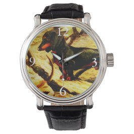 Reloj De Pulsera vintage Dachshund