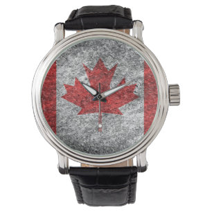 Reloj De Pulsera Vintage de bandera de Canadá