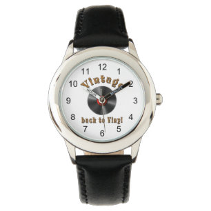 Reloj De Pulsera Vintage - De vuelta a Vinyl, el registro vuelve