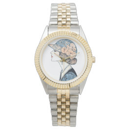 Reloj De Pulsera Vintage Elegante Art Deco Moda Lady Gorra Pearls