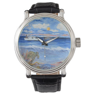 Reloj De Pulsera Vintage Fishing Boat Watch For Fisherman