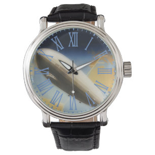Reloj De Pulsera Vintage Graf Zeppelin -números romanos