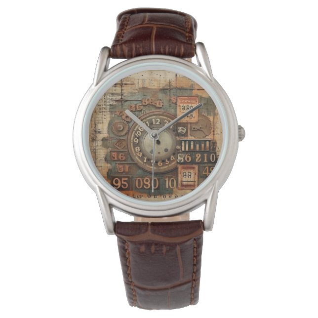 Reloj De Pulsera Vintage Industrial Grunge Watch (Anverso)