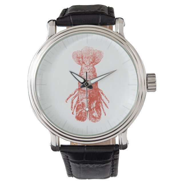 Reloj De Pulsera Vintage Lobster Scyllarus Arctus (Anverso)