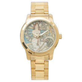 Reloj De Pulsera Vintage Mont-Carlo Poster by Alphonse Mucha 