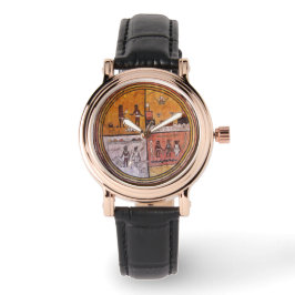 Reloj De Pulsera Vintage Native Art Watch