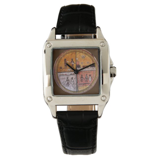 Reloj De Pulsera Vintage Native Art Watch (Anverso)
