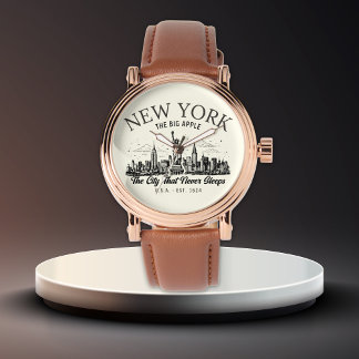Reloj De Pulsera Vintage New York Men’s Watch | Classic NYC Skyline