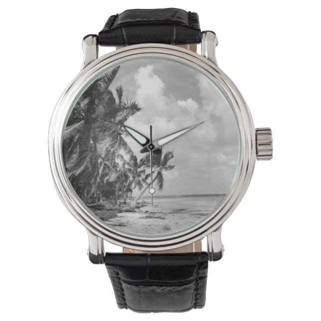 Reloj De Pulsera Vintage Palm Trees Cool (Anverso)