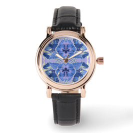Reloj De Pulsera Vintage Periwinkle Floral Design eWatch Watch