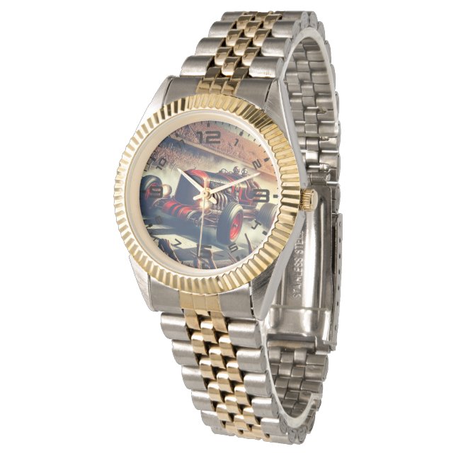 Reloj De Pulsera Vintage Racecar Watch (Angular)
