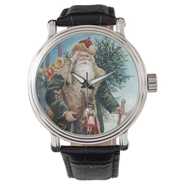 Reloj De Pulsera Vintage Santa Claus 6 (Anverso)