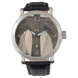 Reloj De Pulsera Vintage Sepia Brooklyn Bridge