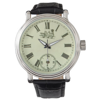 Reloj De Pulsera Vintage Train Watch