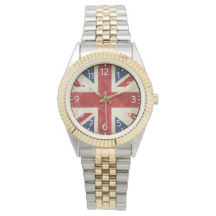 Reloj De Pulsera Vintage UK Flag Classic British