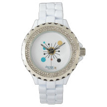 Vintage Voices Watch Diamante de imitación esmalte