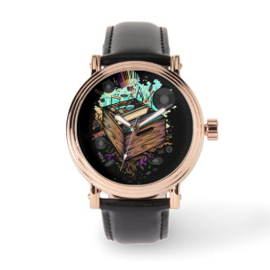 Reloj De Pulsera Vinyl Crate Music